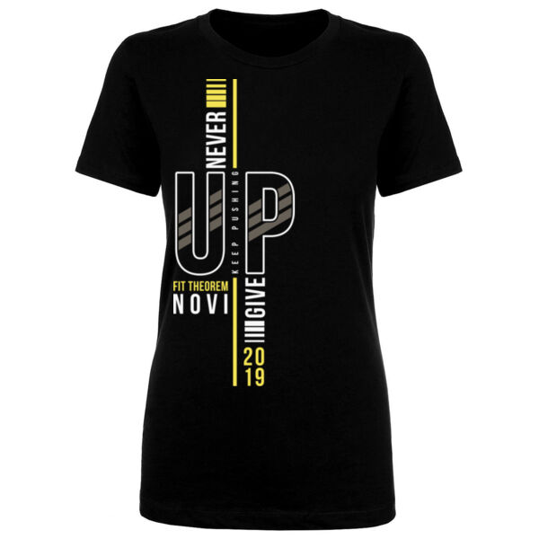NEVER GIVE UP - WOMEN'S FITTED T-SHIRT - $R1SG4E$ Thumbnail
